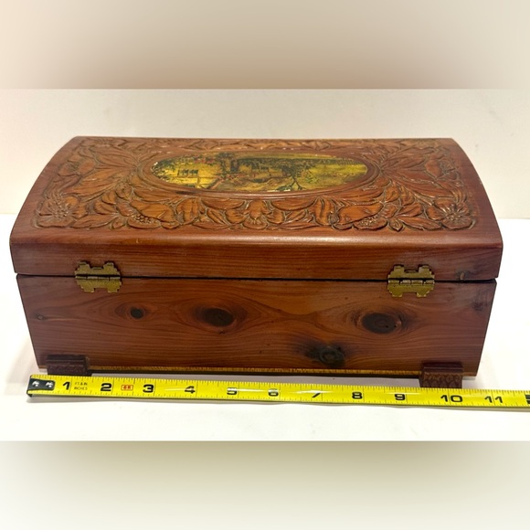Wooden Cedar Keepsake Box - Picture 6 of 10